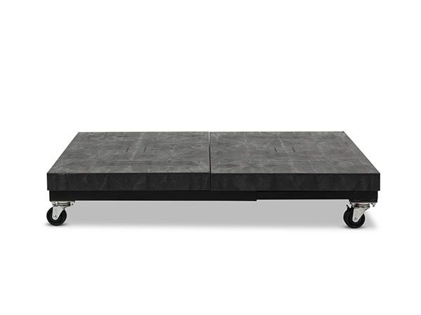 front view of plastic Solid Top Mobile Platform 48x24