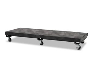 side view of plastic Solid Top Mobile Platform 66x24