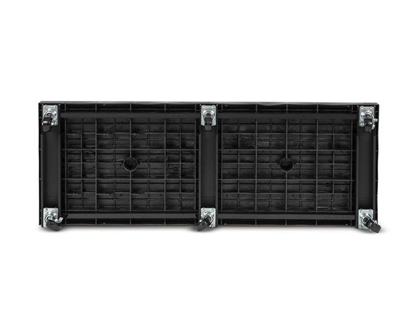 underside view of plastic Solid Top Mobile Platform 66x24