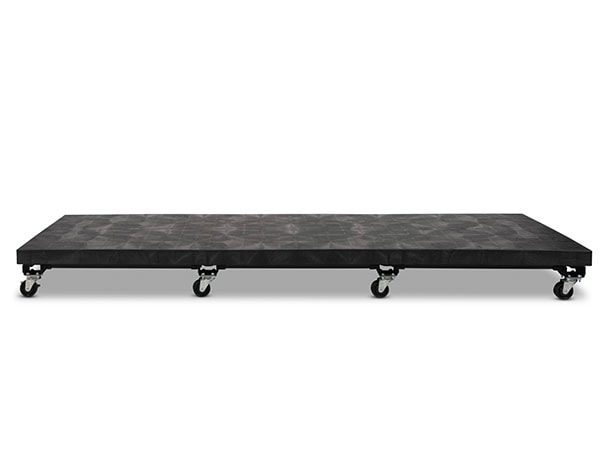 front view of plastic Solid Top Mobile Platform 96x36