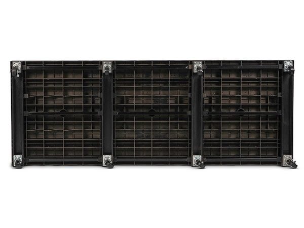 underside view of plastic Solid Top Mobile Platform 96x36