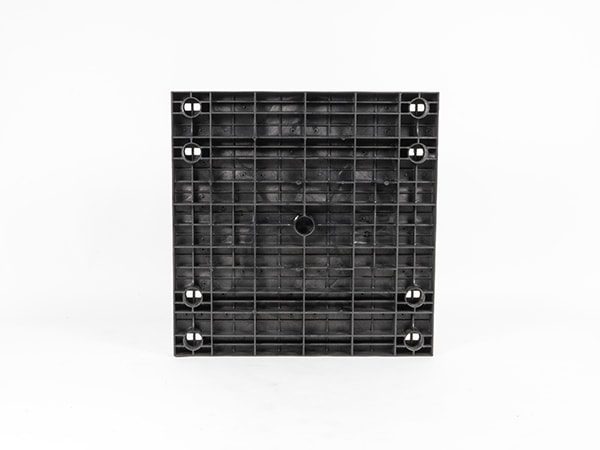 underside view of plastic 36x36 Solid D-Socket