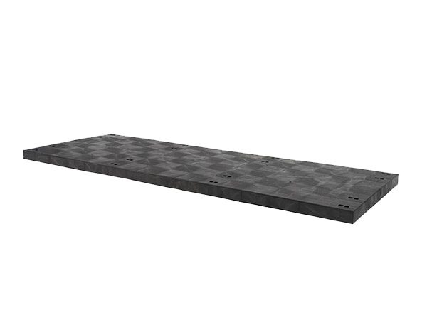 side view of plastic 96x36 Solid D-Socket