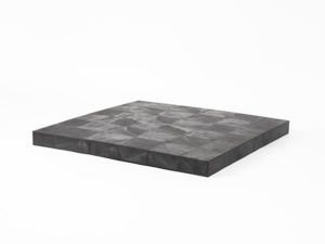 side view of plastic 36x36 Solid Top