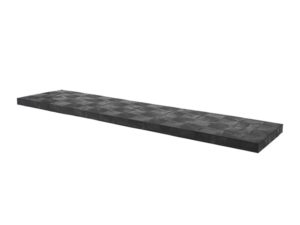 side view of plastic 96x24 Solid Top