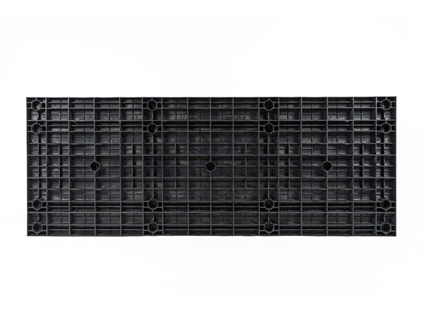 underside view of plastic 96x36 Solid Top