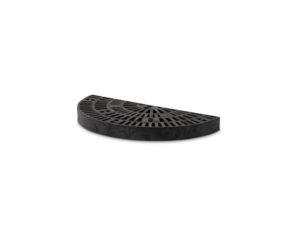 side view of plastic Half Round Platform 30x15