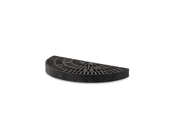 side view of plastic Half Round Platform 30x15
