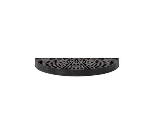 front view of plastic Half Round Platform 48x24