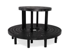 Raised Two Tier Round