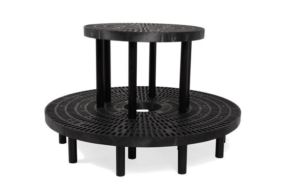 Raised Two Tier Round