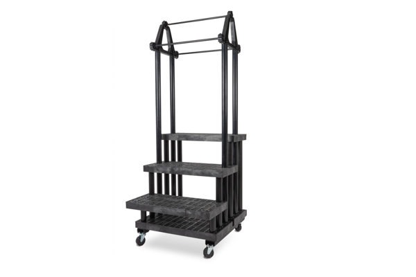 36-inch Three Step Single Sided Plant Hanger Plus Cart