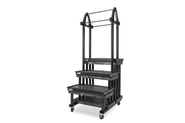 36-inch Three Step Single Sided Plant Hanger WaterBed™ Cart