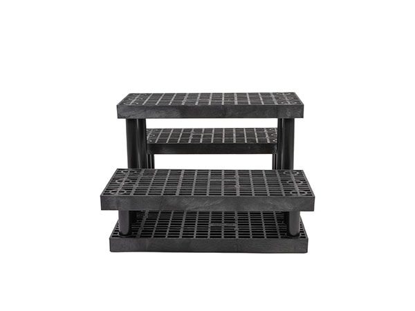 front view of plastic 36-inch Three Step Pyramid