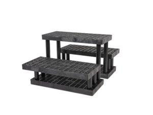 side view of plastic 36-inch Three Step Pyramid