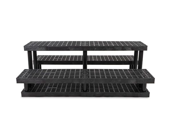 front view of plastic 66-inch Three Step Pyramid