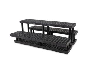 side view of plastic 66-inch Three Step Pyramid