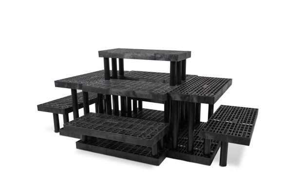 Five Step Pyramid with Two-Tier Endcaps