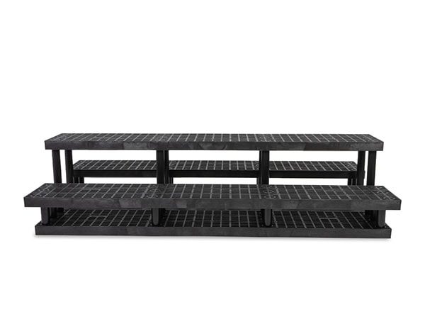 front view of plastic 96-inch Three Step Pyramid