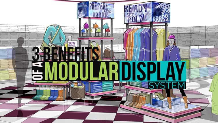 three benefits of a modular display system header
